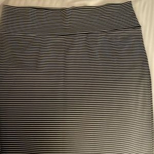 Black and white skirt